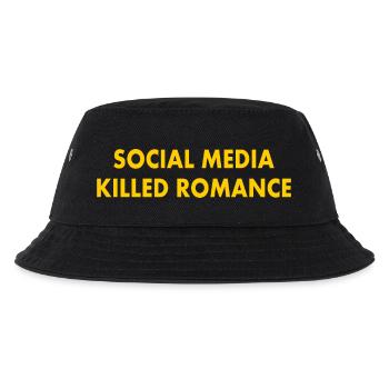 social media killed romance - Kids’ Bucket Hat - black - Front