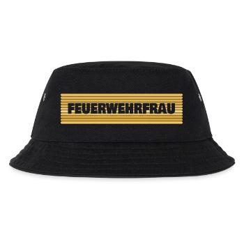 Geschenk für Feuerwehrfrau - Kinder Bucket Hat - Schwarz - Vorne