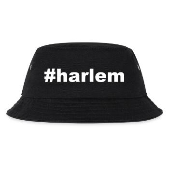 Harlem - Hashtag - #harlem - New York - NY - NYC - Kinder Bucket Hat - Schwarz - Vorne