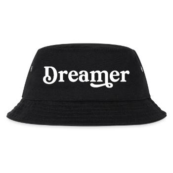 Träumer Glaube an deine Träume - Kinder Bucket Hat - Schwarz - Vorne