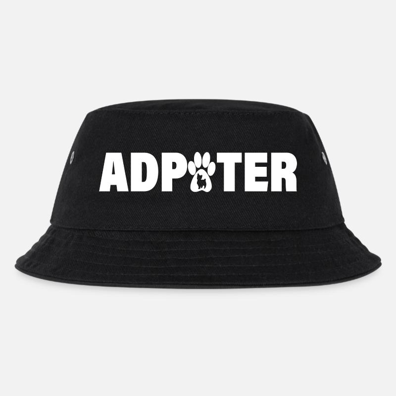 Adoptieren Sie eine Katze – geben Sie ihr ein liebevolles Zuhause - Kinder Bucket Hat - Schwarz