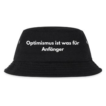 Optimismus? Anfänger – Sarkastisch - Kinder Bucket Hat - Schwarz - Vorne