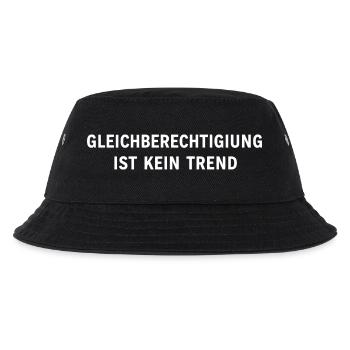 Gleichberechtigung ist kein Trend Statement - Kinder Bucket Hat - Schwarz - Vorne