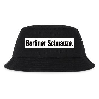 Berliner Schnauze Shirt Schlicht Hauptstadt - Kinder Bucket Hat - Schwarz - Vorne