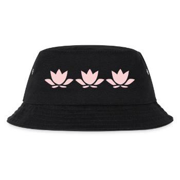 Fleur de lotus, fleur de lotus, fleur de lotus, yoga aux fleurs pastel - Bob Enfant - noir - Devant