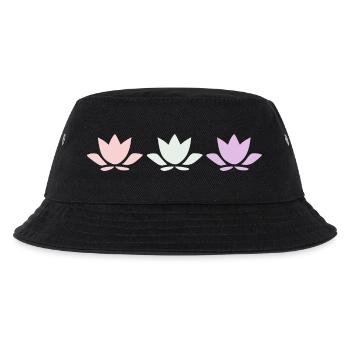Lotus Flower Lotus Flowers Pastel Flower Blossom Yogal - Kids’ Bucket Hat - black - Front
