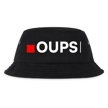 OUPS | Réaction drôle minimaliste - Bob Enfant - noir - Devant