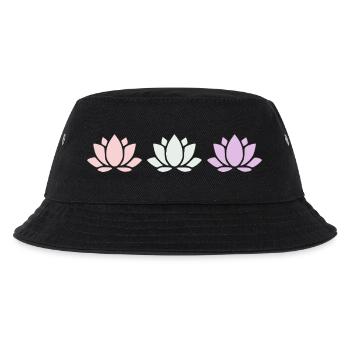 Fleur de lotus, fleur de lotus, fleur de lotus, yoga aux fleurs pastel - Bob Enfant - noir - Devant