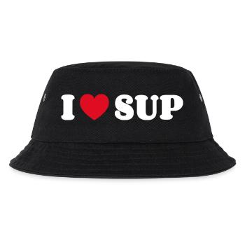 I Love SUP Stand-Up Paddling Stand Up Paddling - Kids’ Bucket Hat - black - Front