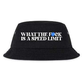 Auto - Kinder Bucket Hat - Schwarz - Vorne