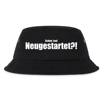 Schon`mal Neugestartet?! - Kinder Bucket Hat - Schwarz - Vorne