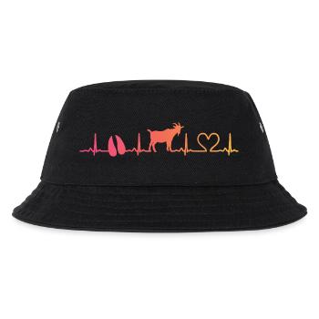 Sunset Ziegenziegenziegenziegenzucht - Kinder Bucket Hat - Schwarz - Vorne