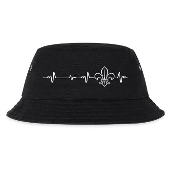Pfadfinder Heartbeat - Kinder Bucket Hat - Schwarz - Vorne