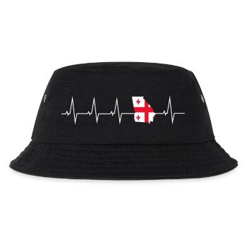 J’aime le rythme cardiaque - Géorgie - la Géorgie - Bob Enfant - noir - Devant