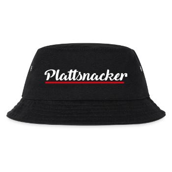 Plattsnacker | Norden | Plattdeutsch | Norddeutsch - Kinder Bucket Hat - Schwarz - Vorne
