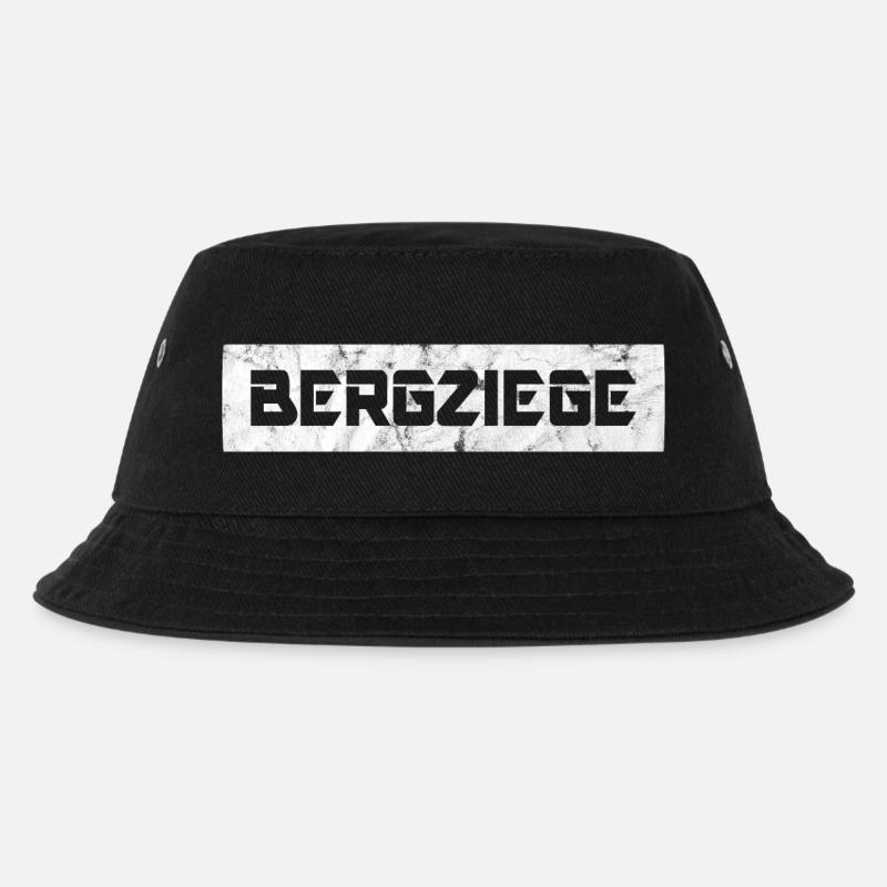 Bergziege - Kinder Bucket Hat - Schwarz