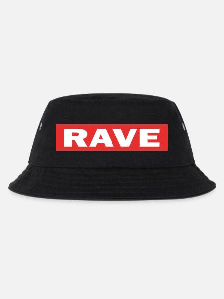 rave - Kids’ Bucket Hat - black
