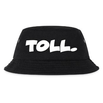 Toll. lustiger Spruch mit Humor und Ironie - Kinder Bucket Hat - Schwarz - Vorne