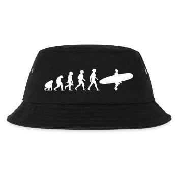 Herzschlag Surfing Surfer Surfboard Wellenreiten - Kinder Bucket Hat - Schwarz - Vorne
