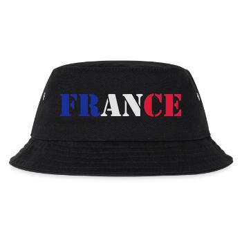 France - Kinder Bucket Hat - Schwarz - Vorne