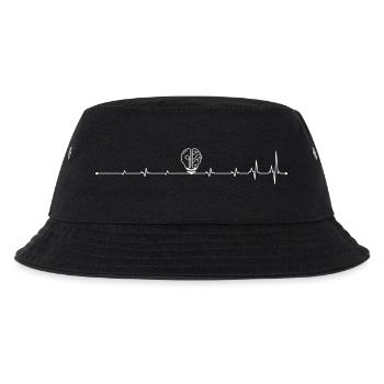 Heartbeat Gehirn-Idee - Kinder Bucket Hat - Schwarz - Vorne