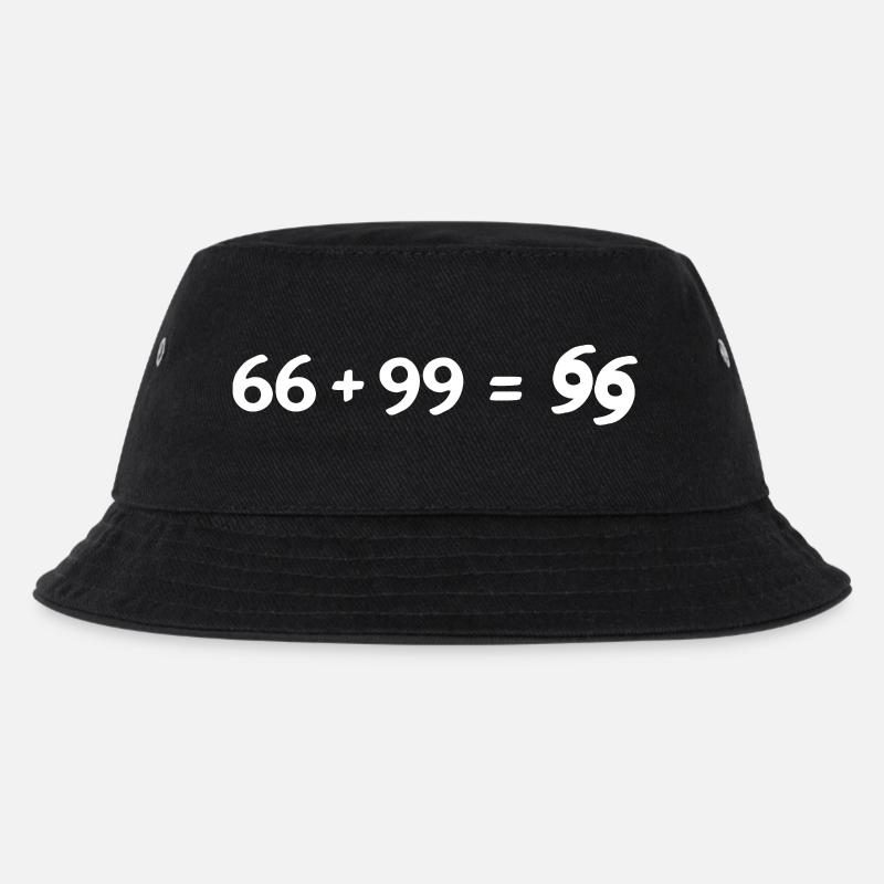 66 + 99 weiß - Kinder Bucket Hat - Schwarz