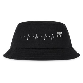 Herzschlag Torii-Tor - Kinder Bucket Hat - Schwarz - Vorne
