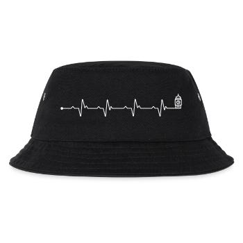 Heartbeat big ben - Kids’ Bucket Hat - black - Front