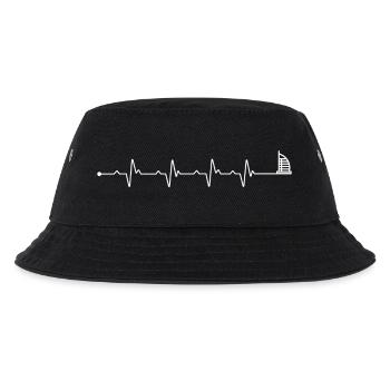 Herzschlag Burj Al Arab - Kinder Bucket Hat - Schwarz - Vorne