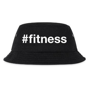 FITNESS Hashtag - Kinder Bucket Hat - Schwarz - Vorne