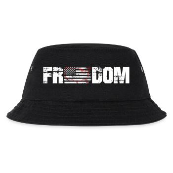 Patriotic USA Home Map Grunge T-Shirt - Kinder Bucket Hat - Schwarz - Vorne