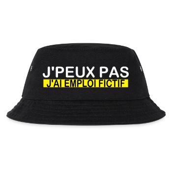 Ich kann nicht, ich habe einen fiktiven Job - Kinder Bucket Hat - Schwarz - Vorne