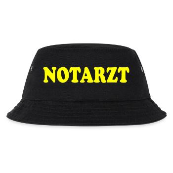 Notarzt - Kinder Bucket Hat - Schwarz - Vorne
