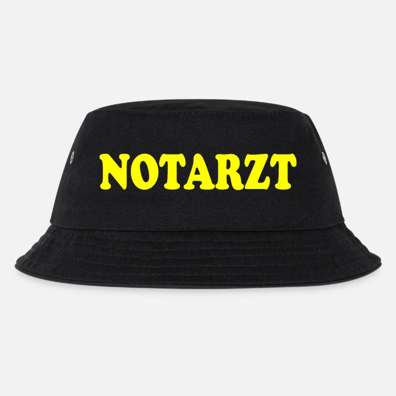 Notarzt - Kinder Bucket Hat - Schwarz