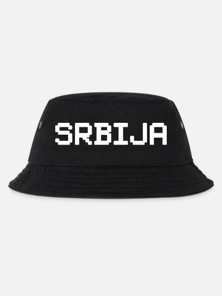 SRBIJA Serbia - Kinder Bucket Hat - Schwarz
