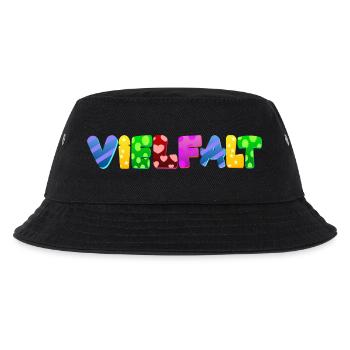 AfD stoppen gegen rechts Demokratie Vielfalt links - Kinder Bucket Hat - Schwarz - Vorne