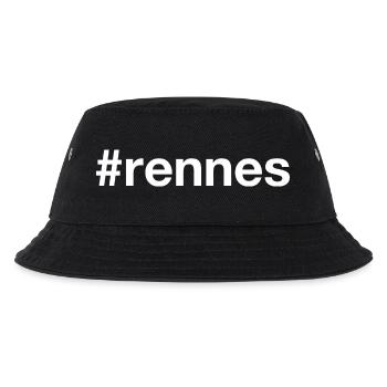 RENNES Hashtag - Kinder Bucket Hat - Schwarz - Vorne
