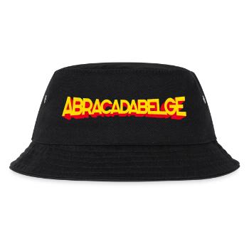 ABRAKADABELGISCH – BELGIEN - Kinder Bucket Hat - Schwarz - Vorne