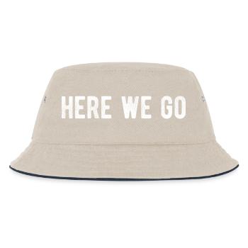 Los geht's, Game Day Minimales Design - Kinder Bucket Hat - Natur/Navy - Vorne