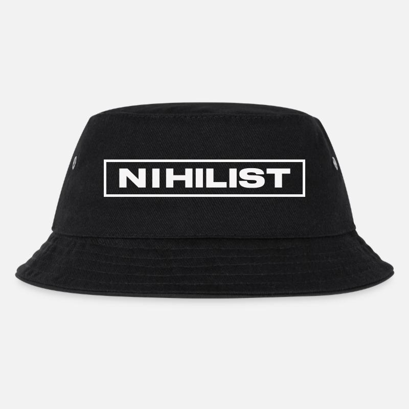 NIHILIST_LIGHT - Kinder Bucket Hat - Schwarz