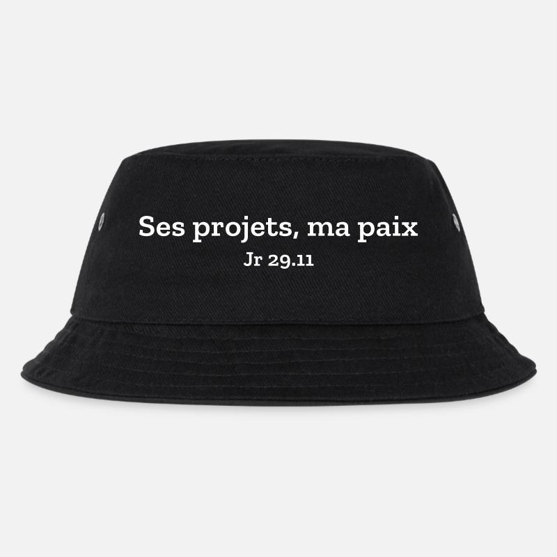 Ses projets, ma paix | Verset, Bible, Chrétien - Bob Enfant - noir