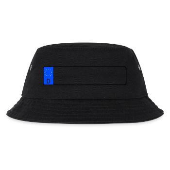 Autokennzeichen - Kinder Bucket Hat - Schwarz - Vorne