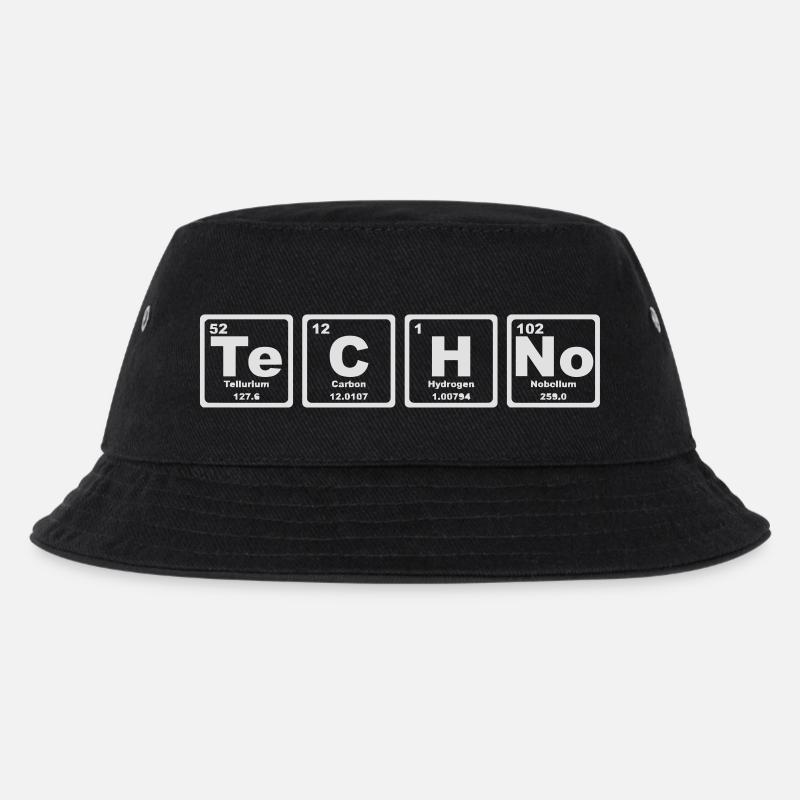 TECHNO PERIODIC TABLE - Kids’ Bucket Hat - black
