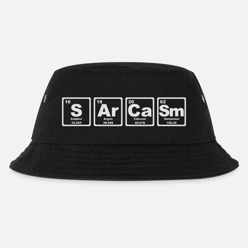 SARKASMUS PERIODENSYSTEM - Kinder Bucket Hat - Schwarz