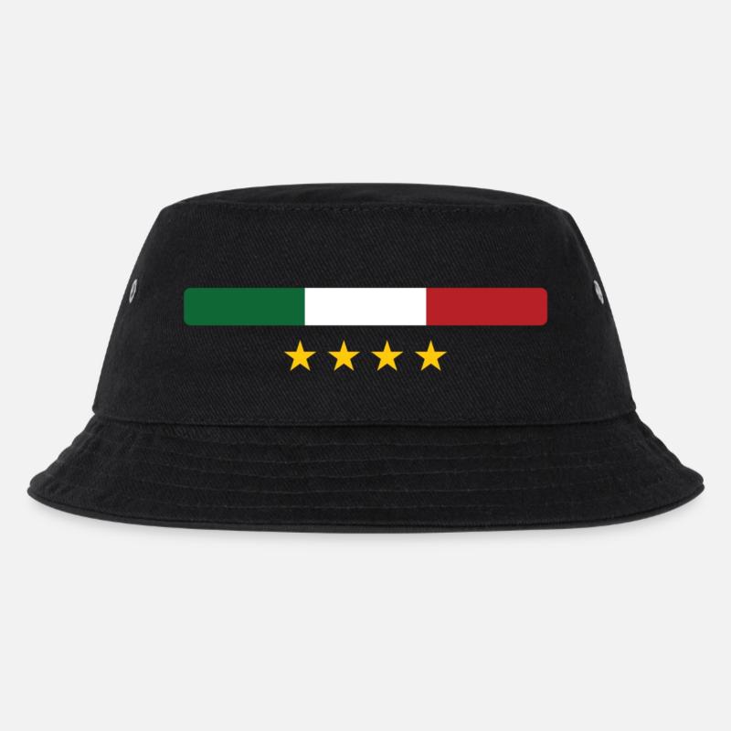 Italien - Kinder Bucket Hat - Schwarz
