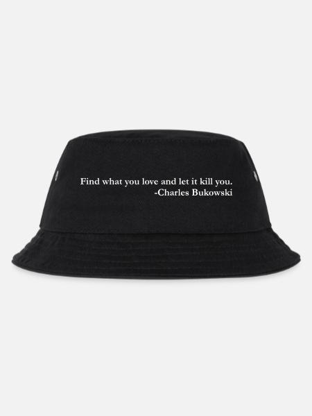 bukowski weiss - Kinder Bucket Hat - Schwarz