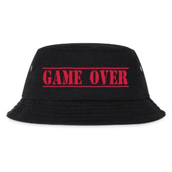 Game Over - Kinder Bucket Hat - Schwarz - Vorne