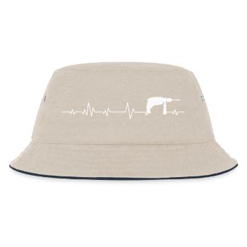 Craftsman tool drill - Kids’ Bucket Hat - ecru/navy - Front