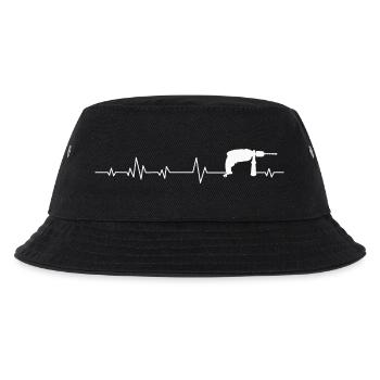 Handwerker Werkzeug Bohrmaschine - Kinder Bucket Hat - Schwarz - Vorne