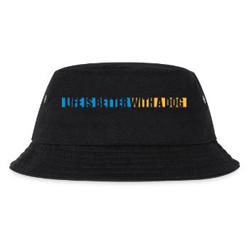 better with a dog - Kids’ Bucket Hat - black - Front